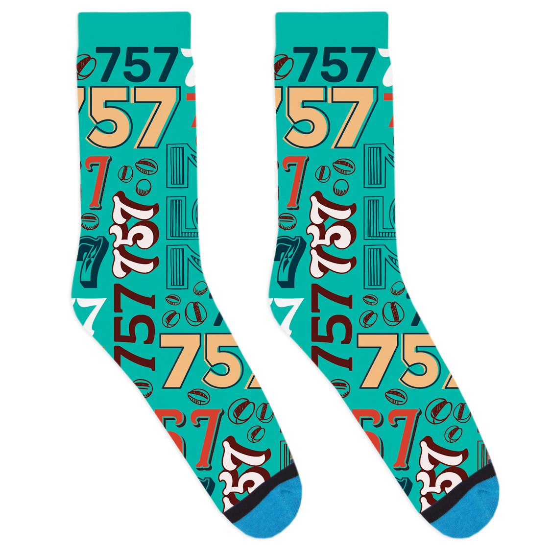 Area Code 757 Socks