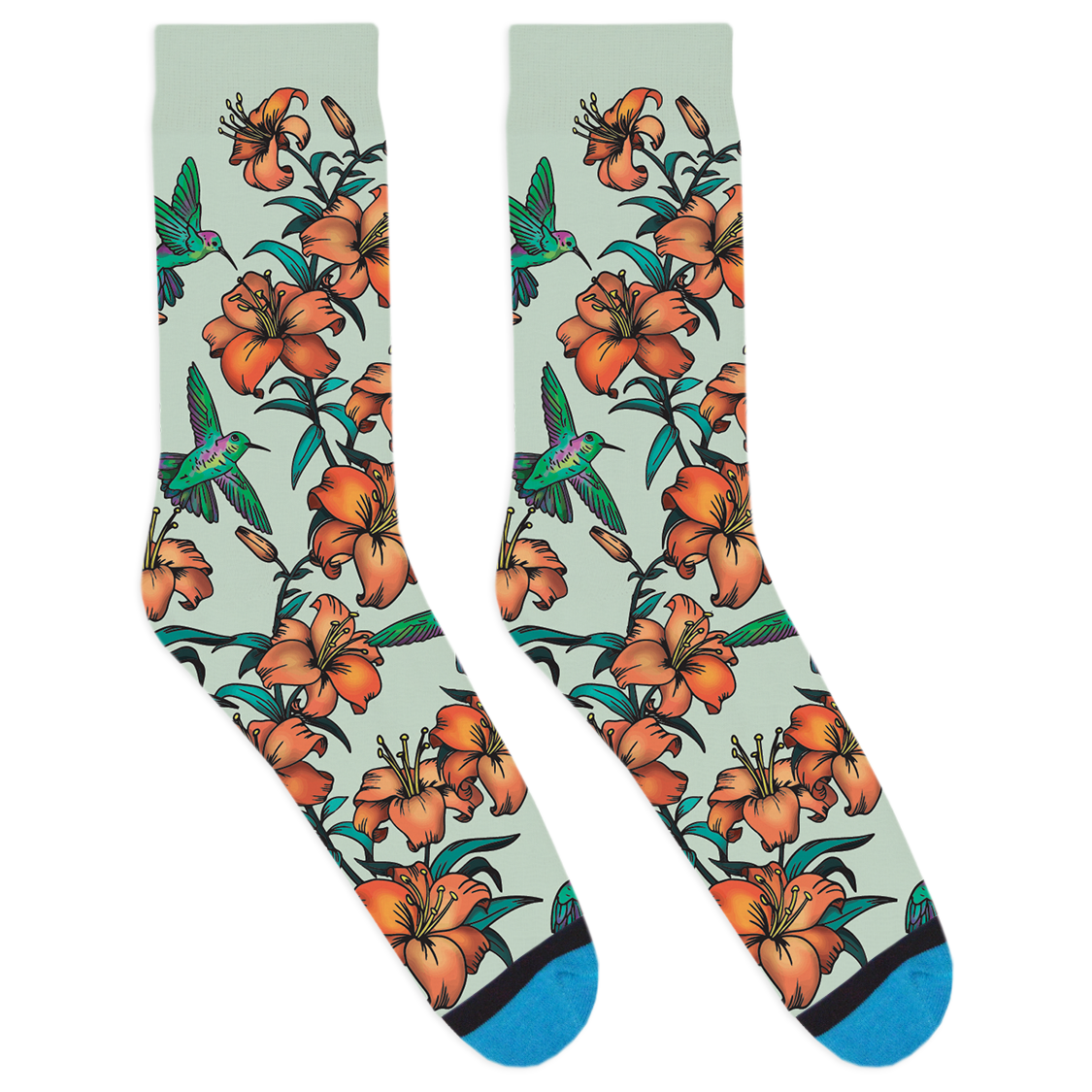 Bespoke Hummingbird Socks