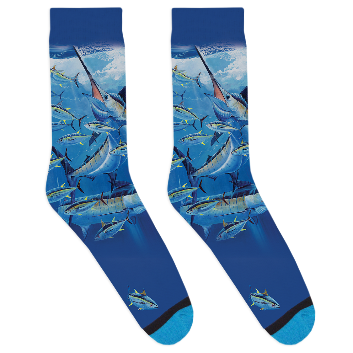 Guy Harvey Blue and Yellow Socks