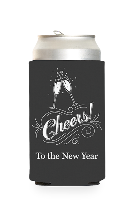 New Year's Cheers Predesigned Can Cooler
