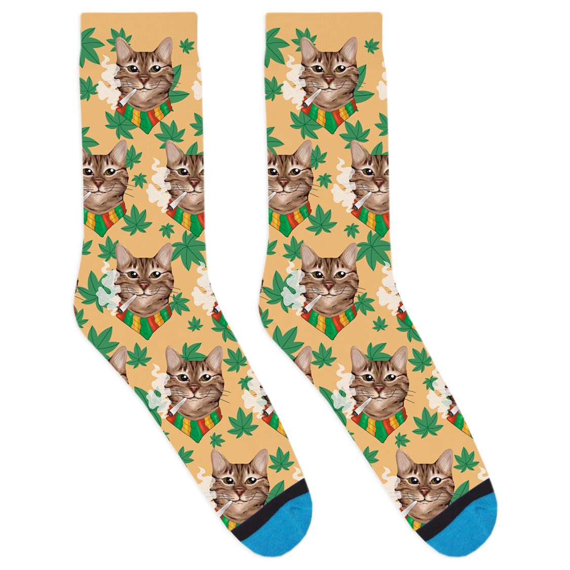 Canna-Mals: Dabby the Tabby Cat Socks