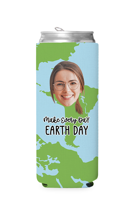 Custom Earth Day Can Cooler