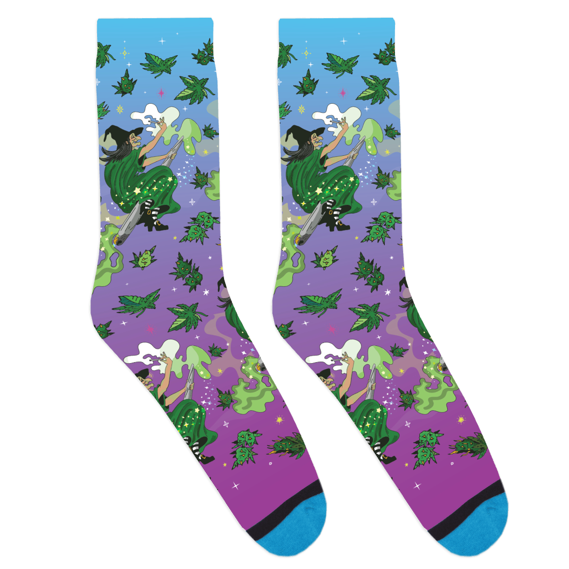 Flying High Witch Socks