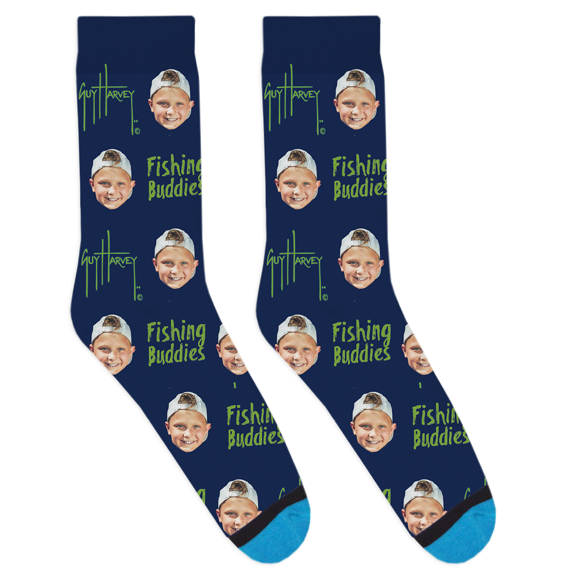 Custom Guy Harvey Fishing Buddies Socks