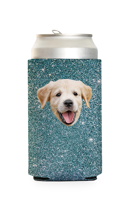 Custom Glitter PatternCan Cooler