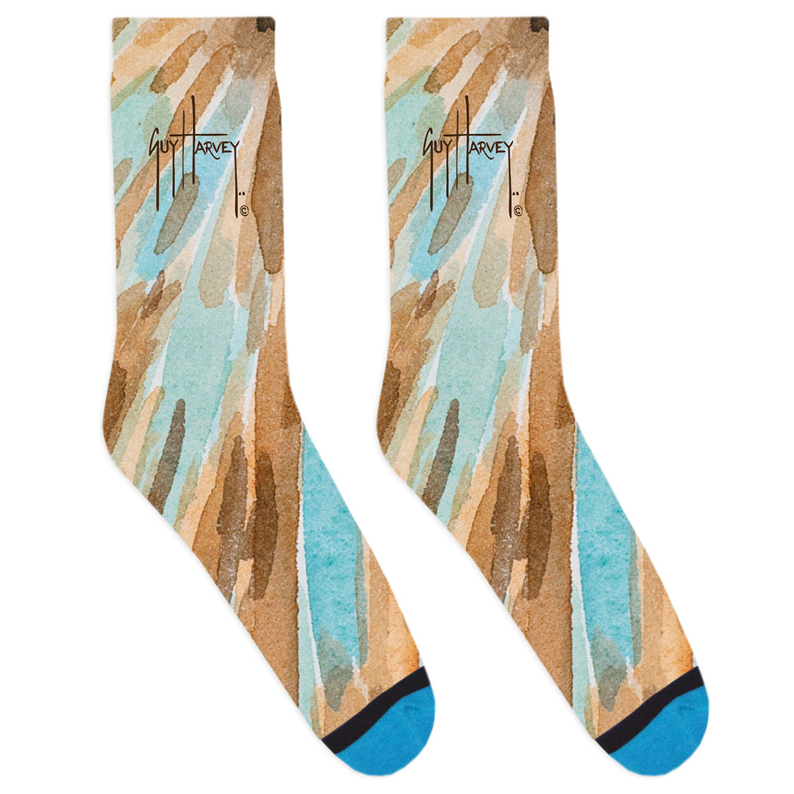 Guy Harvey Turtle Shell Socks