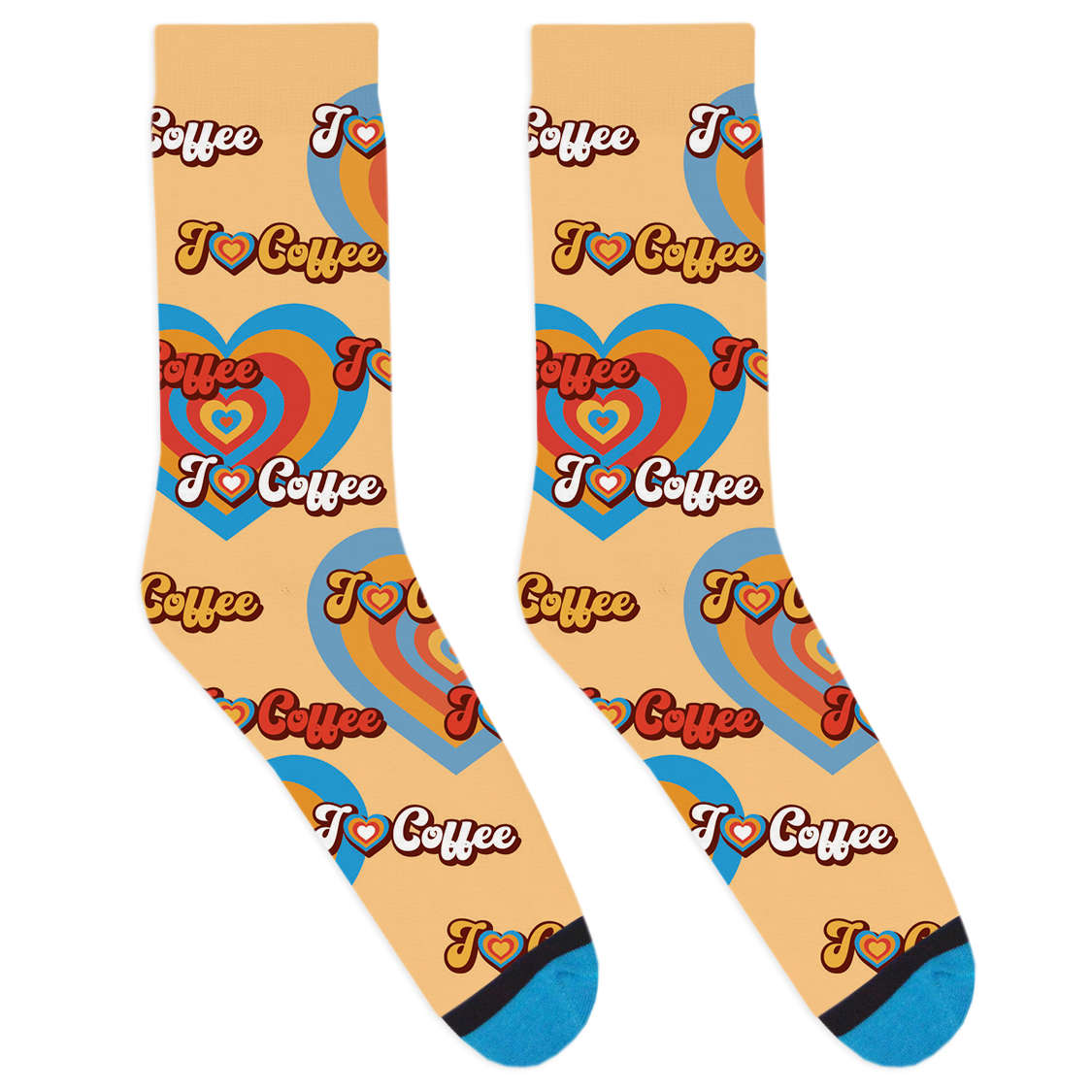 I Heart Coffee Socks