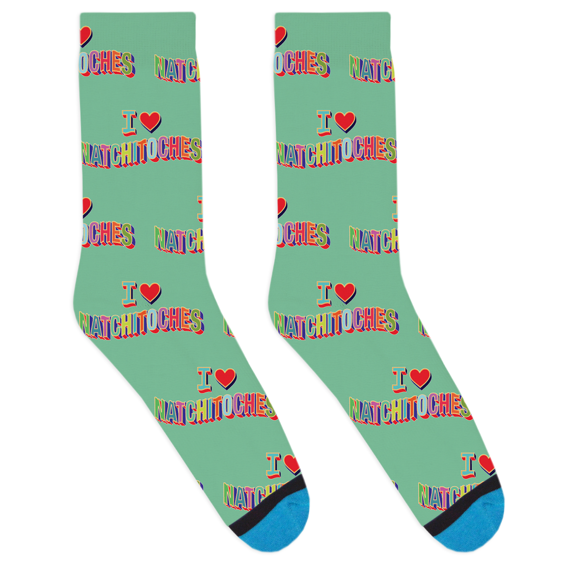 I Heart Natchitoches Socks