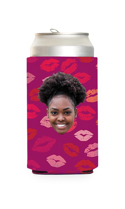Custom Kisses Can Cooler
