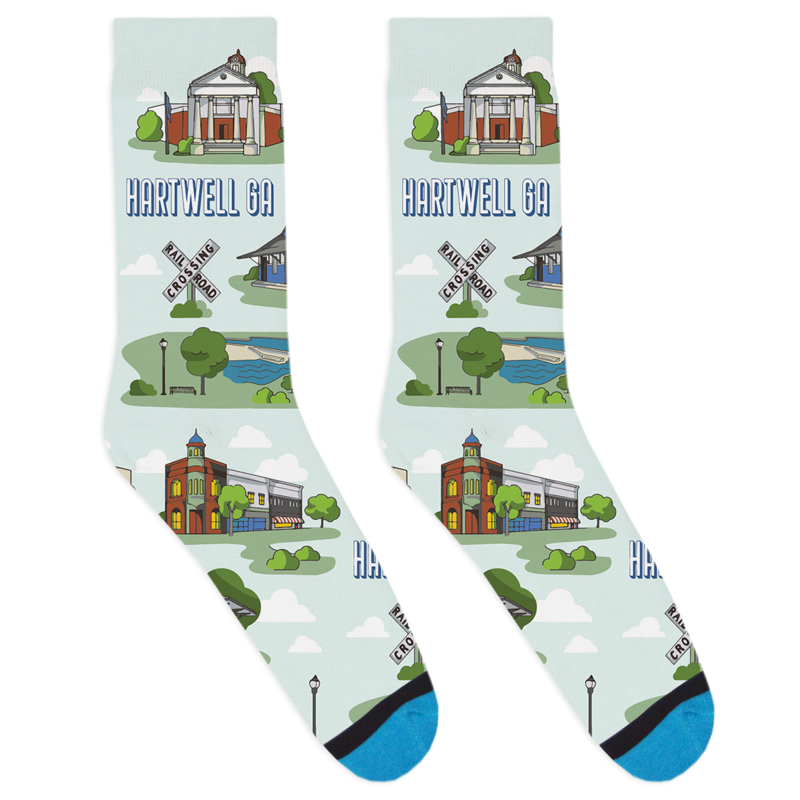 Local Landmarks - Hartwell Socks