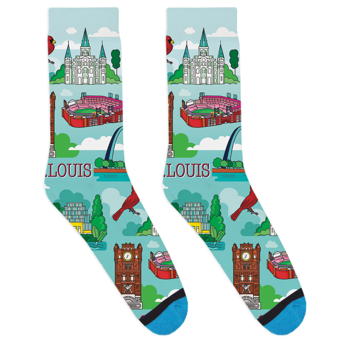 Local Landmarks - St. Louis Socks