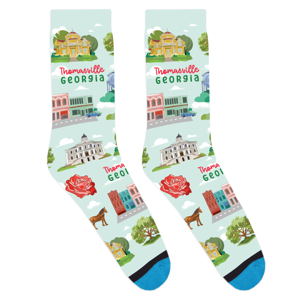 Local Landmarks - Thomasville Socks