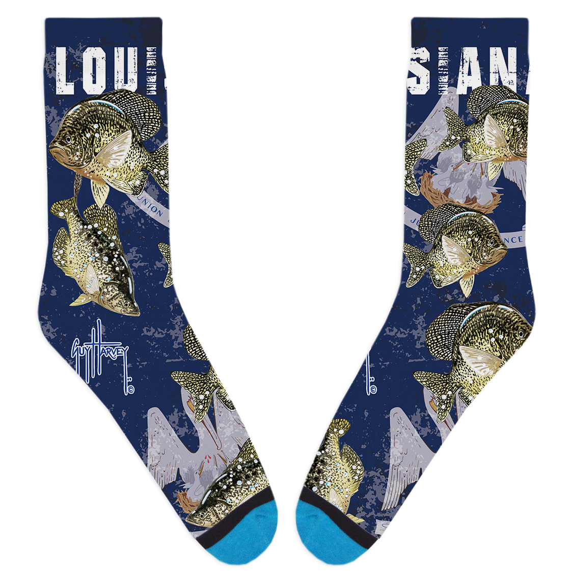 Guy Harvey Louisiana Pride Socks