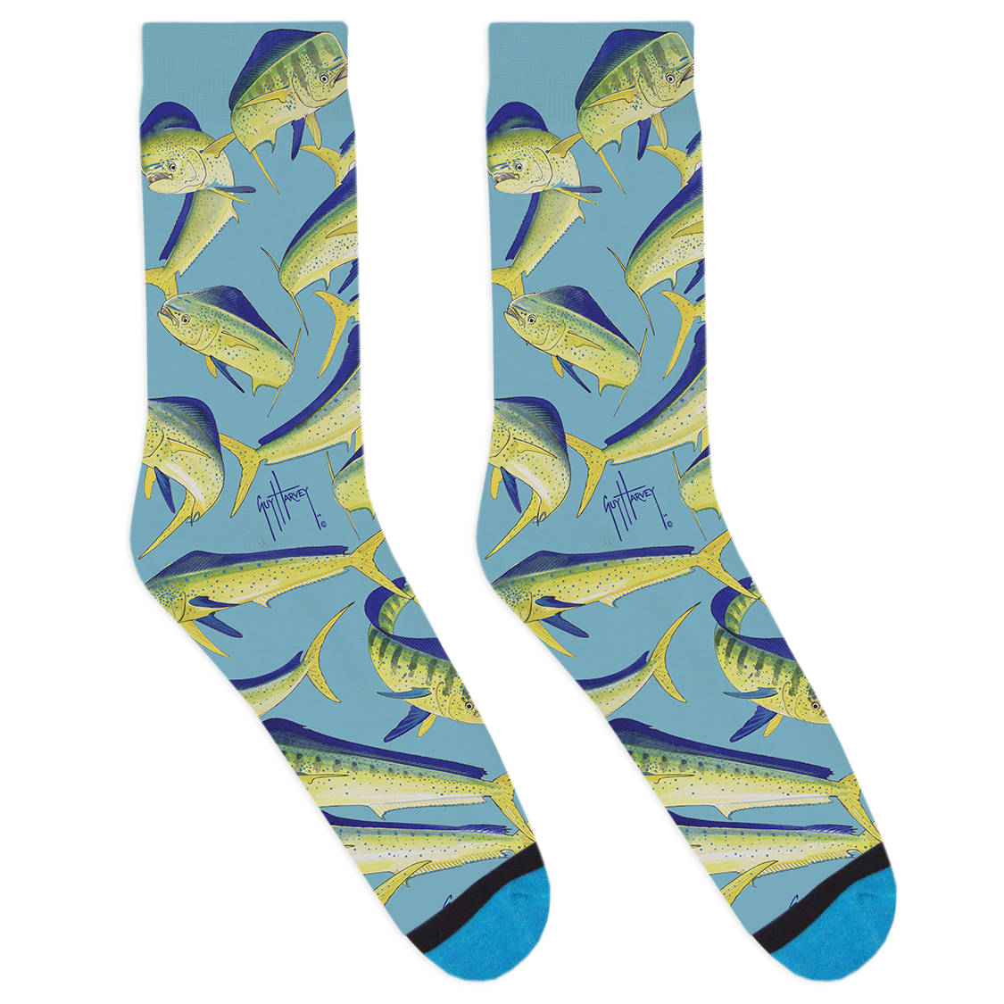 Guy Harvey Mahi Family Socks