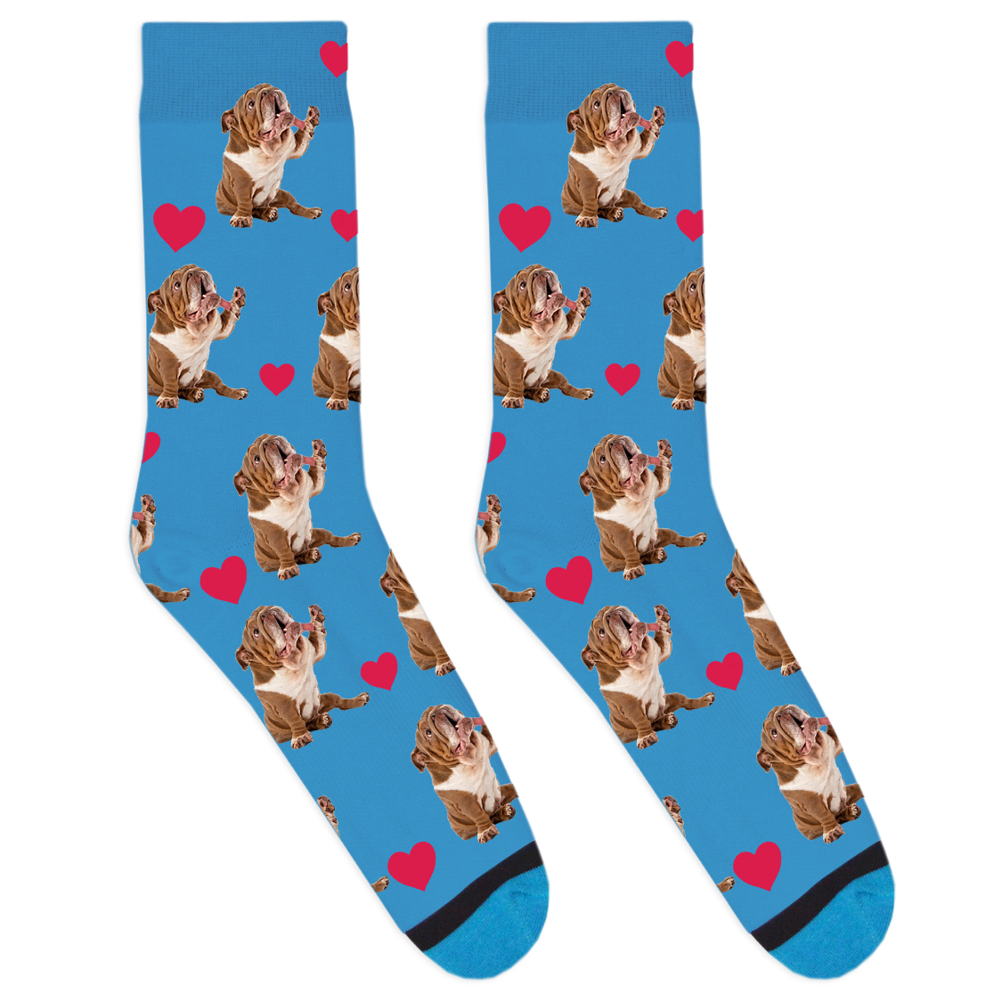 Mugshot Heart Socks