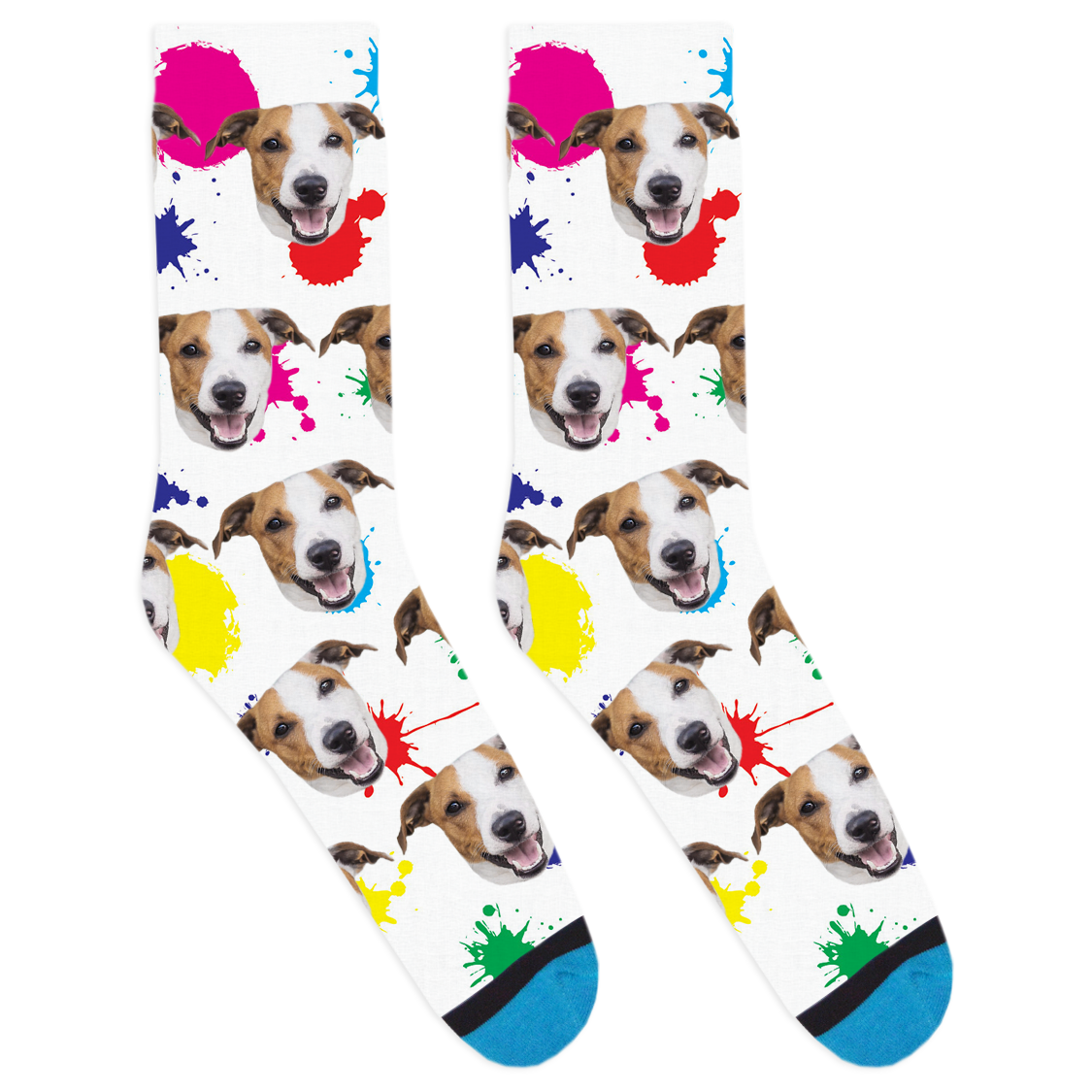 Custom Paint Splatter Socks