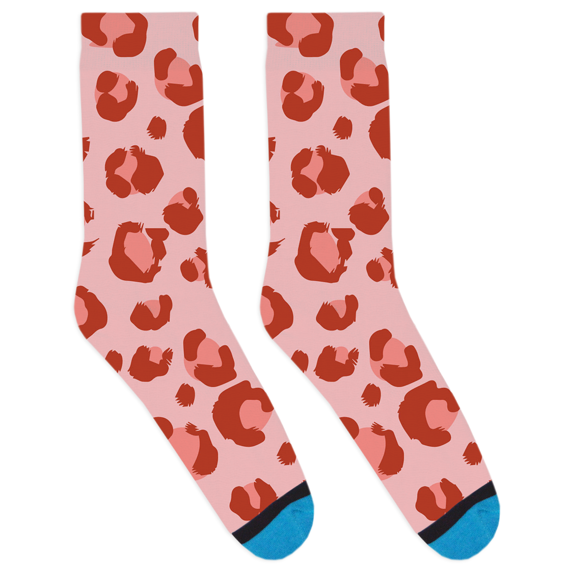 Pink Cheetah Socks