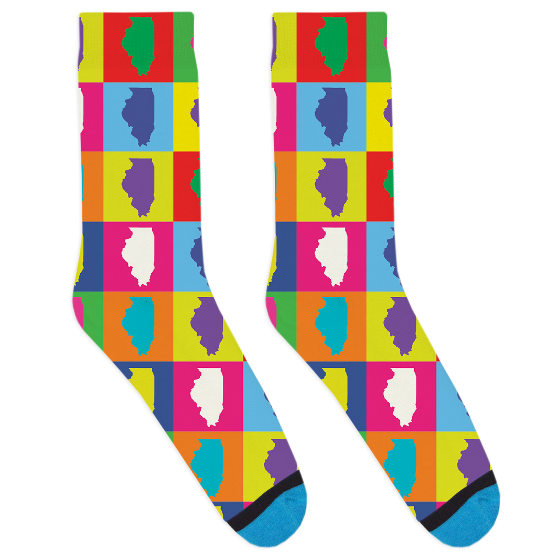 Pop Art Illinois Socks
