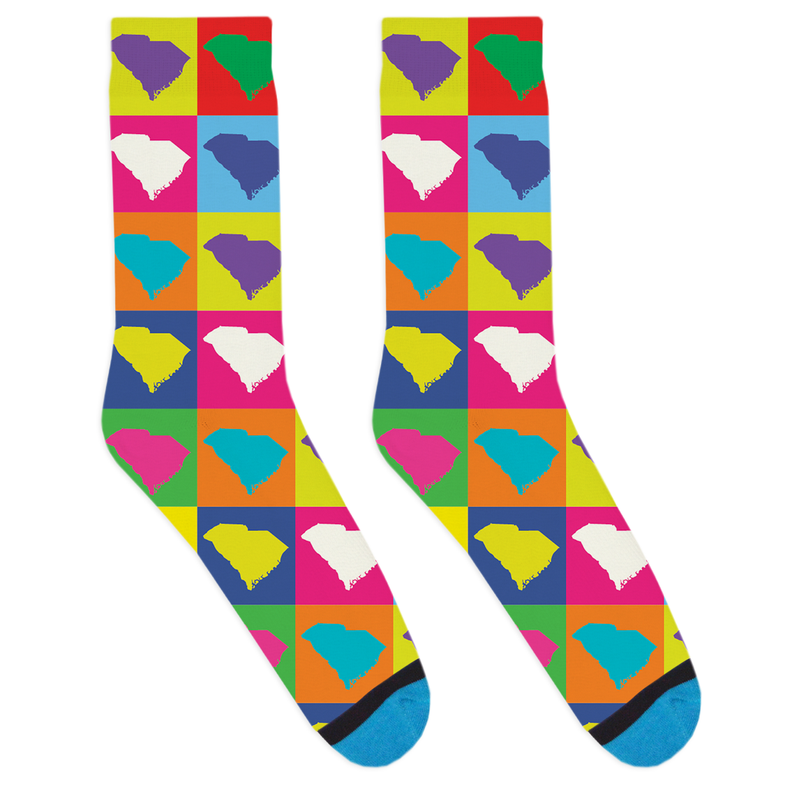 Pop Art South Carolina Socks