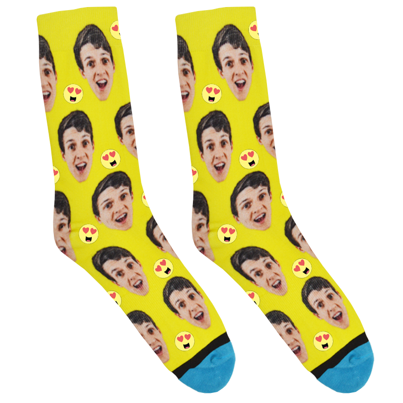 Custom Heart Eyes Socks