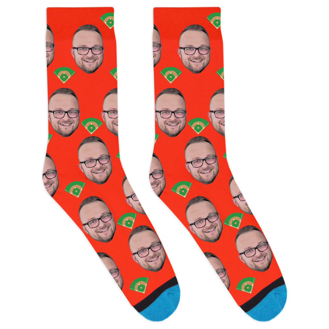 Custom Baseball Diamond Socks