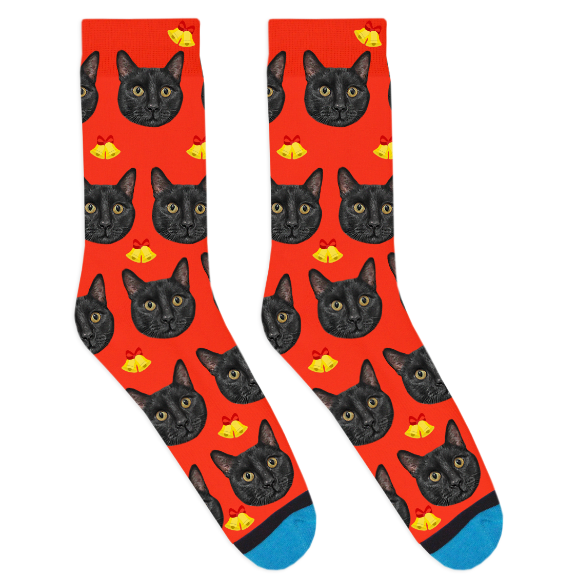 Custom Christmas Bell Socks