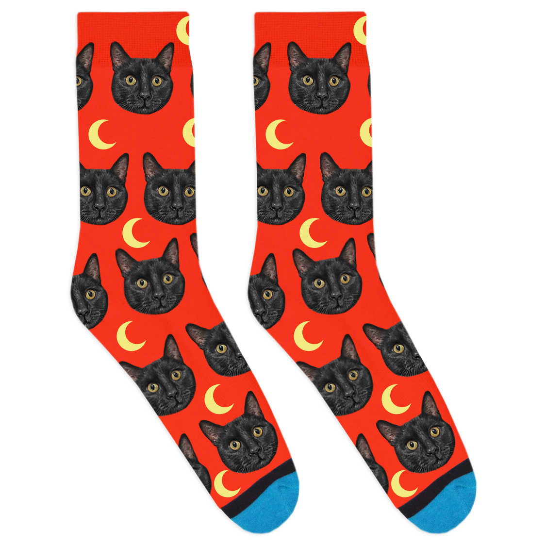 Custom Moon Socks