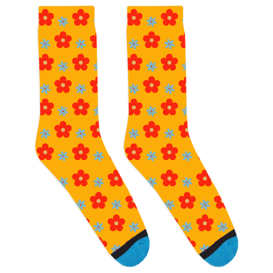 Retro Flower Socks