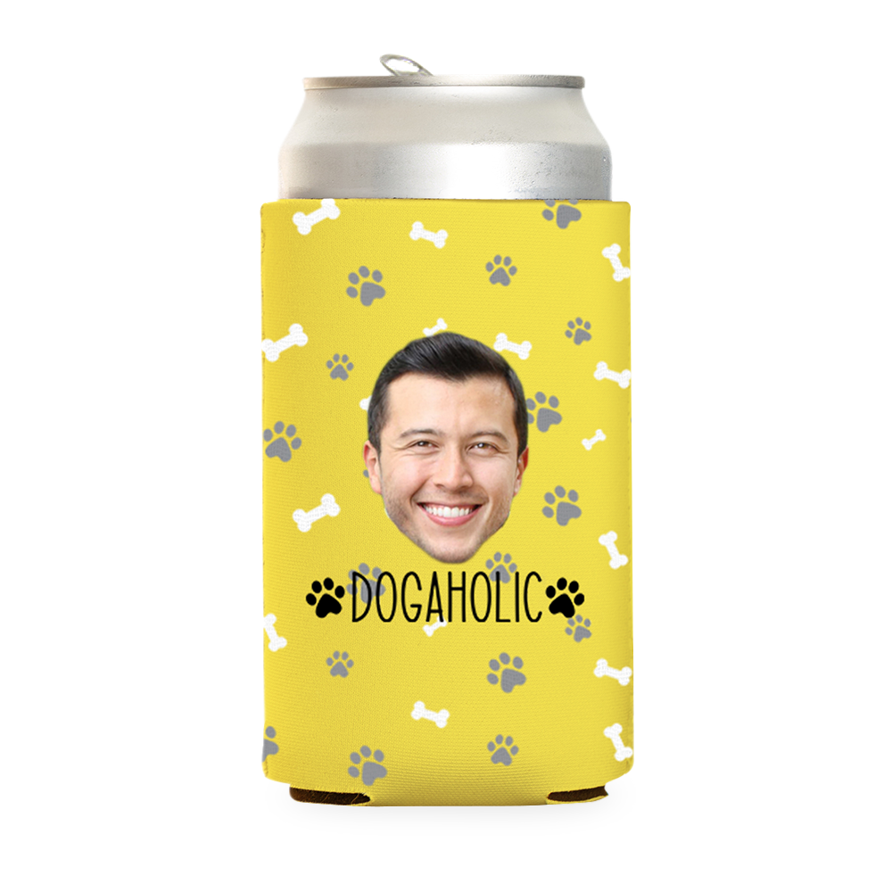 Custom Dogaholic Can Cooler