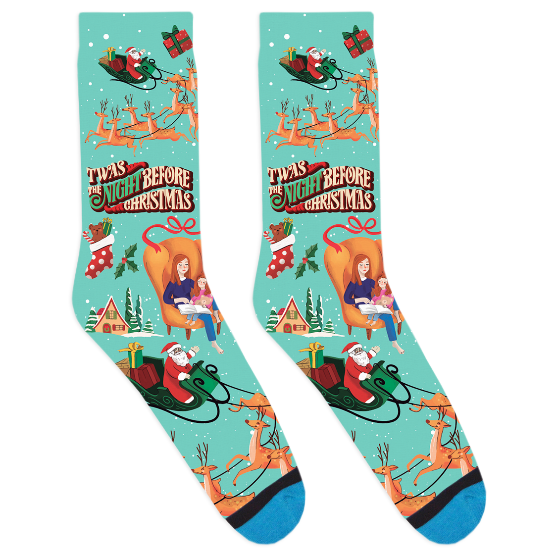 Twas the Night Before Christmas Socks