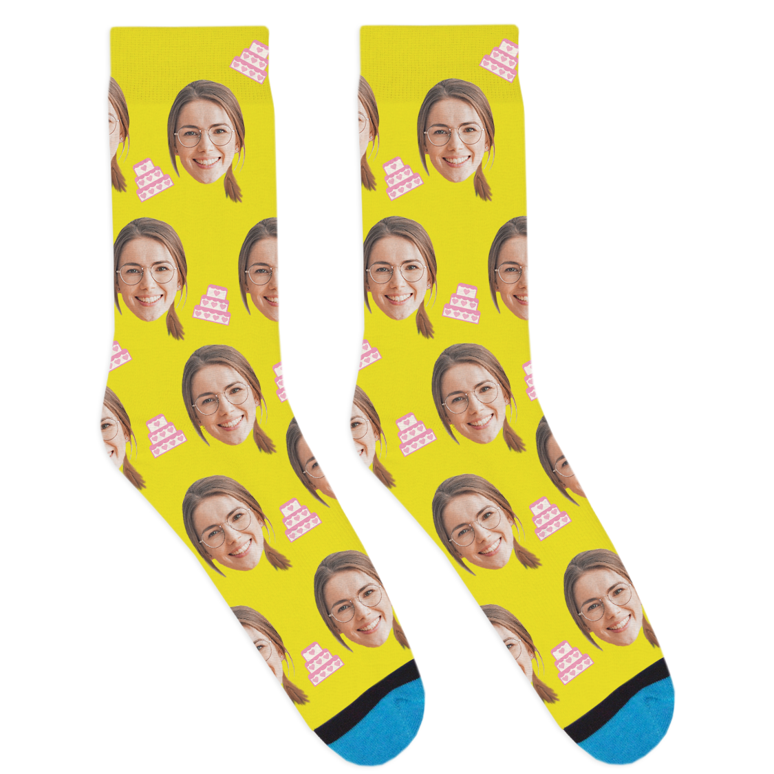 Custom Wedding Cake Socks