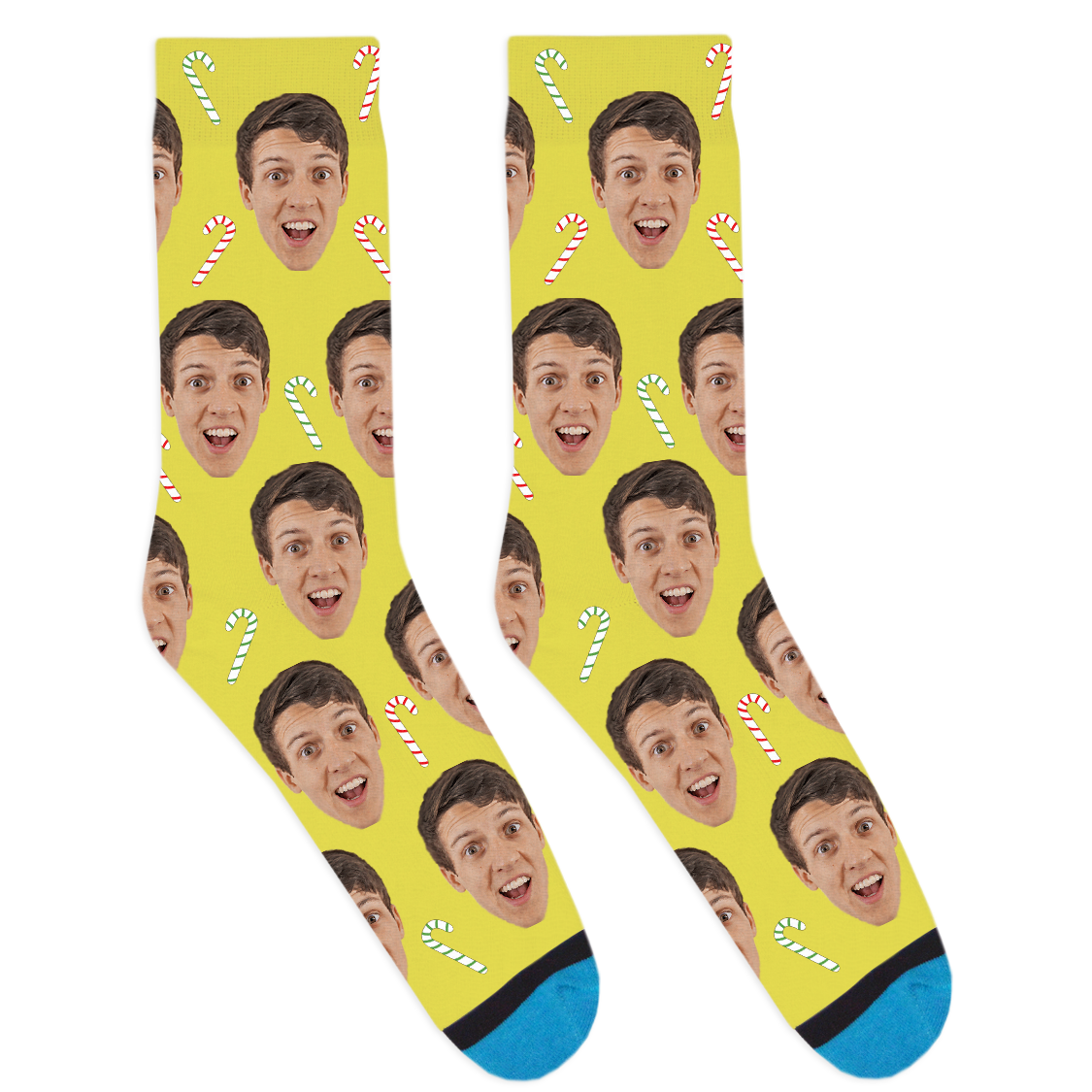 Custom Candy Cane Socks