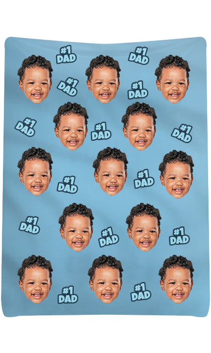 Custom #1 Dad Blanket