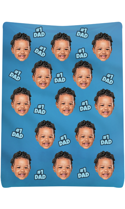 Custom #1 Dad Blanket