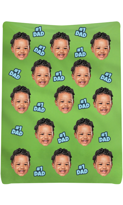 Custom #1 Dad Blanket