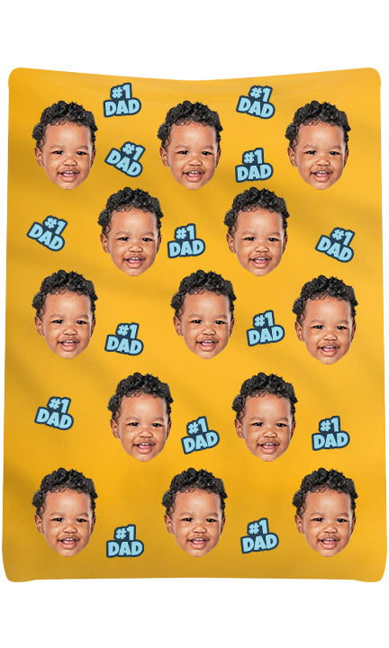 Custom #1 Dad Blanket