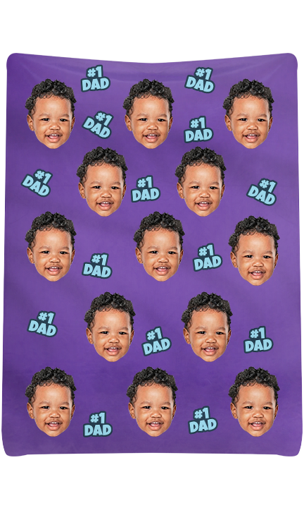 Custom #1 Dad Blanket