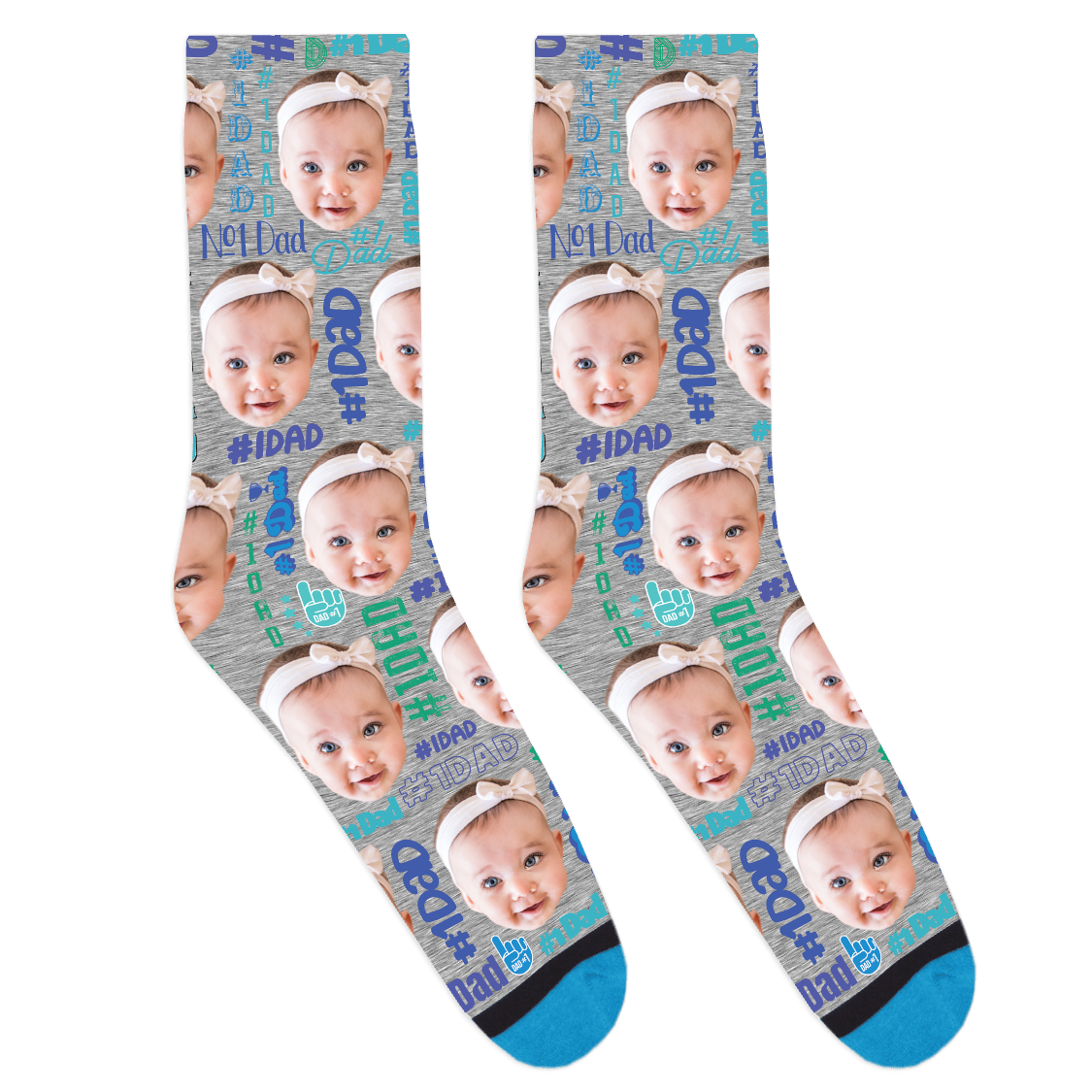 Custom #1 Dad Pattern Socks
