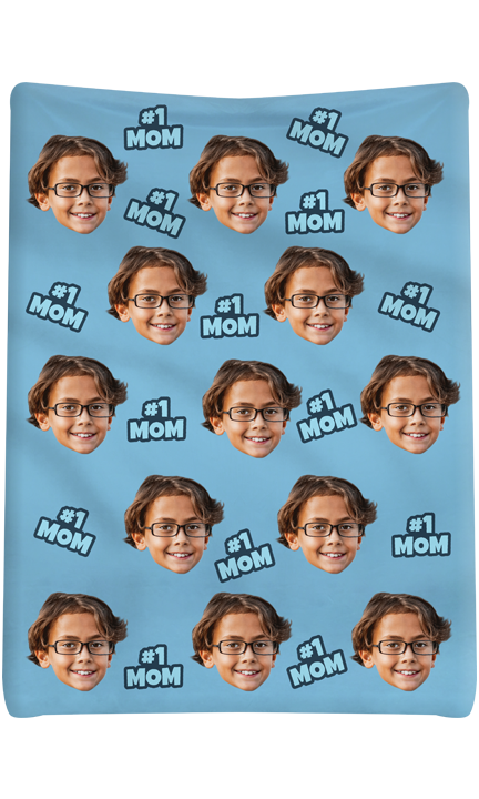 Custom #1 Mom Blanket