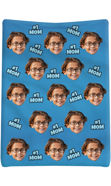 Custom #1 Mom Blanket