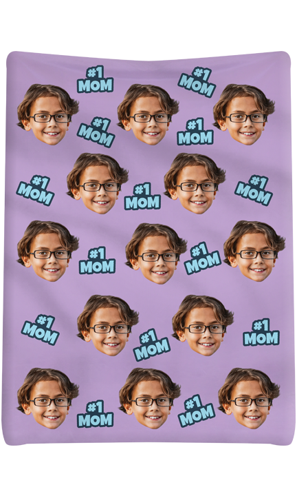 Custom #1 Mom Blanket