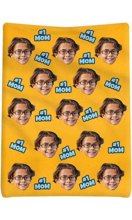 Custom #1 Mom Blanket