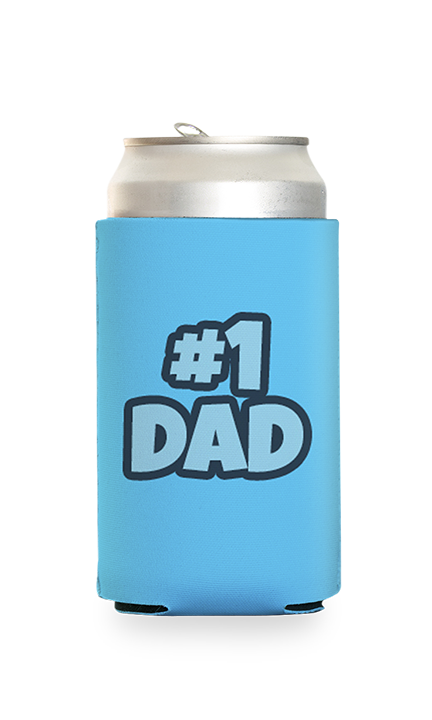 #1 Dad Predesigned Can Cooler