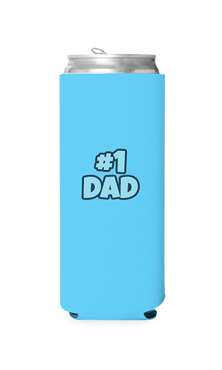 #1 Dad Predesigned Can Cooler