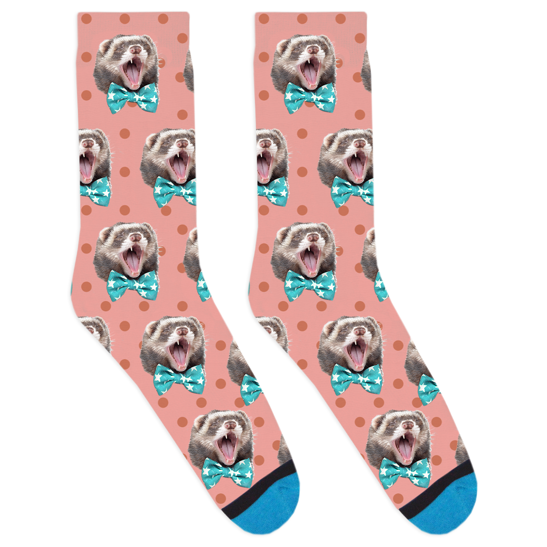 Mr. Moose the Famous Ferret Socks