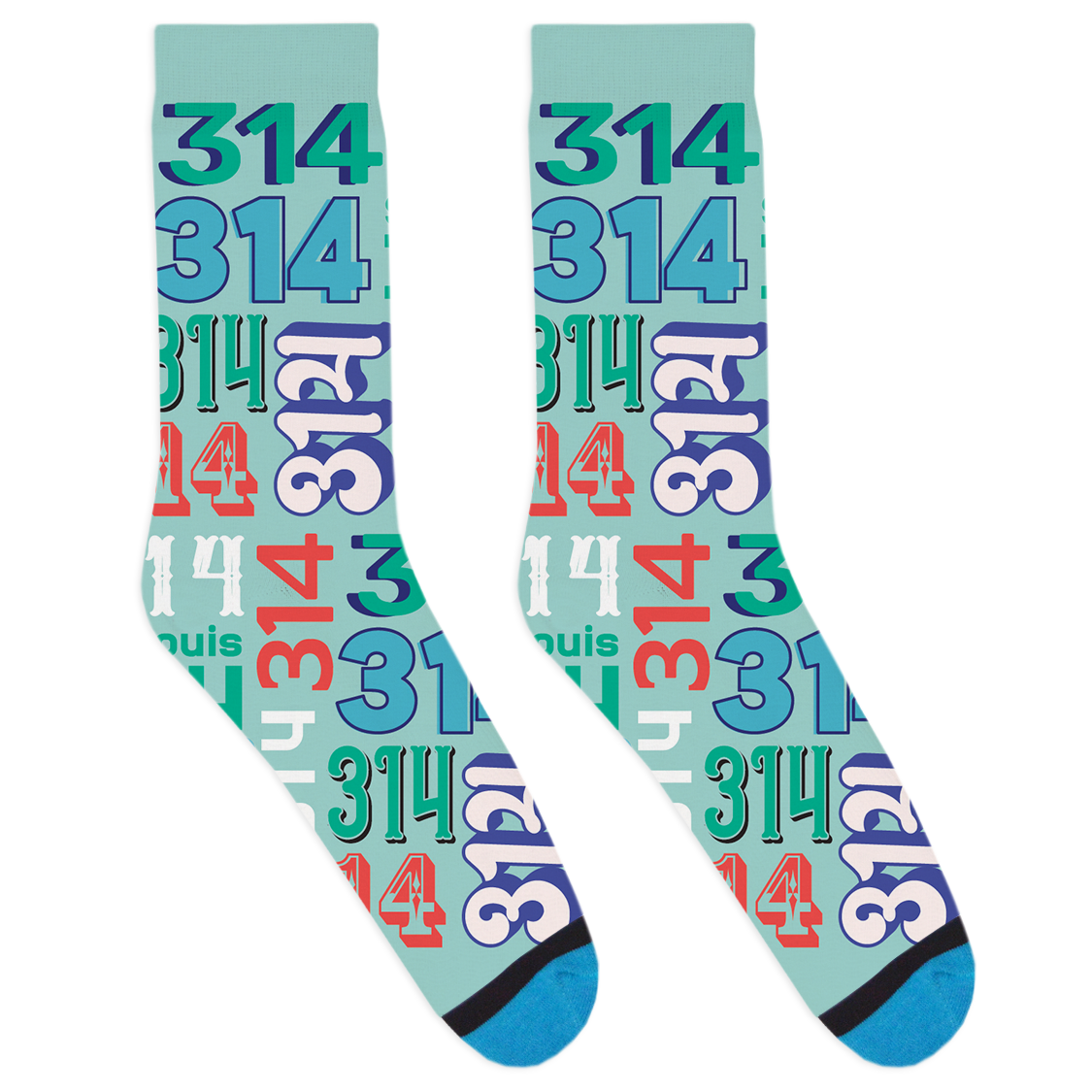 314 Area Code Socks