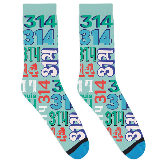 314 Area Code Socks