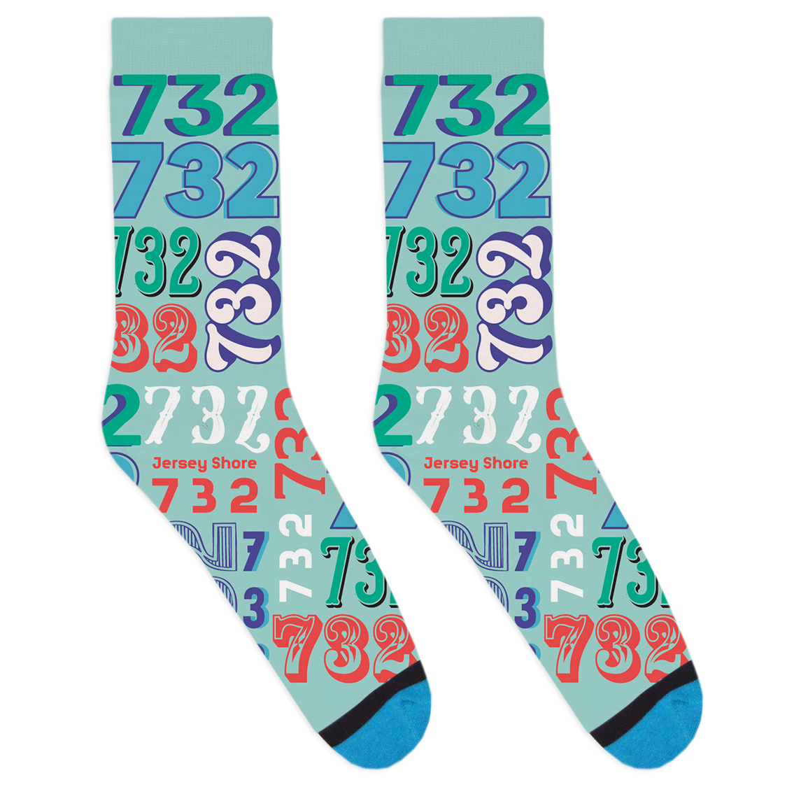 Area Code 732 Socks