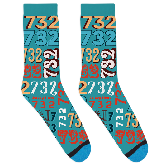 Area Code 732 Socks