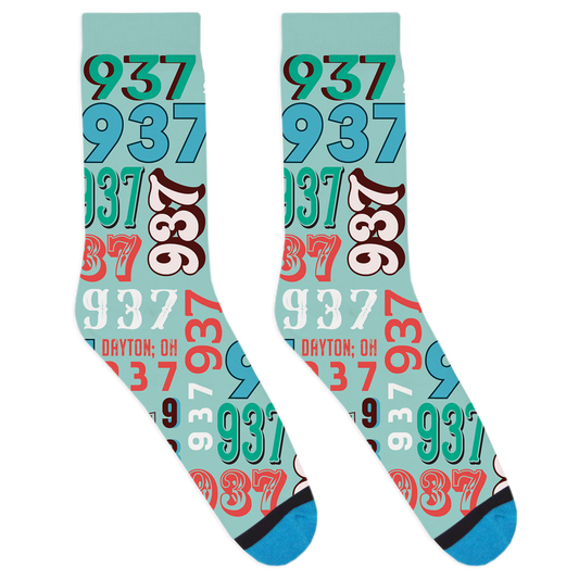 937 Area Code Socks